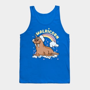 Walrus Unicorn Walricorn Magical Sea Animal Tank Top